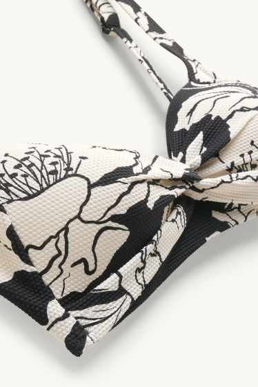 Dames - Bikinitop - voorgevormd - zonder beugels - LYCRA® XTRA LIFE™ - zwart / zwart