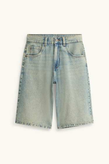 Kinder Jungen - Jeans-Bermudas - blau
