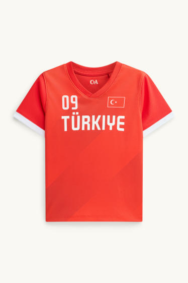 Kinder Jungen - Türkei - Kurzarmshirt - rot