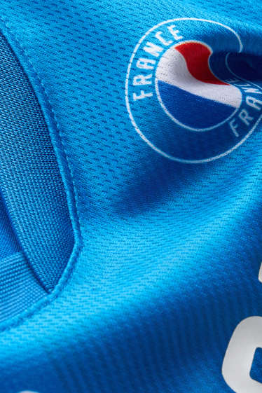 Kinder Jungen - Frankreich - Kurzarmshirt - blau