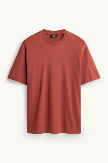 Men - T-shirt - relaxed fit - red