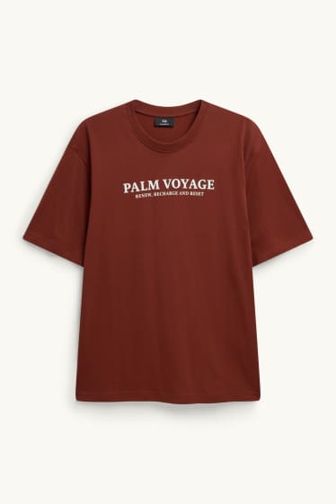 Herren - T-Shirt - Regular Fit - braun