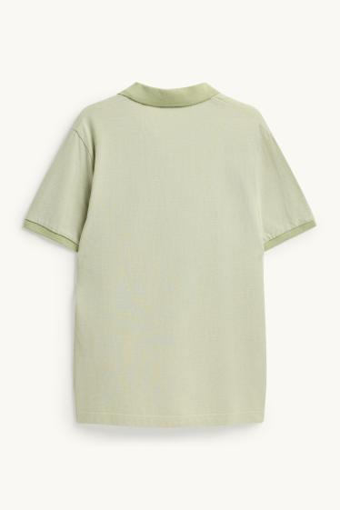 Home - Polo - regular fit - verd clar
