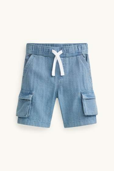 Děti - chlapci - Džínové bermudy - modrá