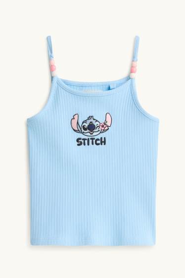 Nena - Lilo & Stitch - top - de canalé - blau clar