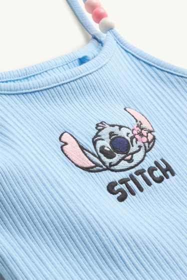 Nena - Lilo & Stitch - top - de canalé - blau clar