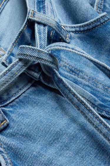 Dámské - Džínové bermudy - low waist - relaxed fit - džíny - modré