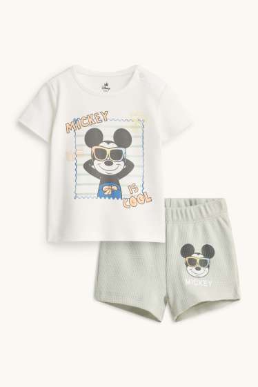 Bebés niños - Mickey Mouse - pijama para bebé - 2 prendas - verde