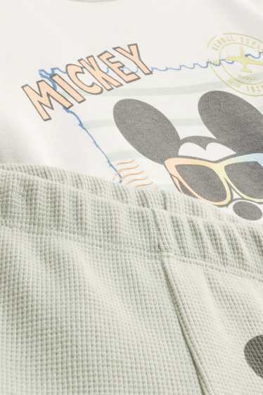 Bebés niños - Mickey Mouse - pijama para bebé - 2 prendas - verde