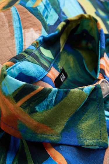 Donna - Blusa - fantasia - arancione / blu