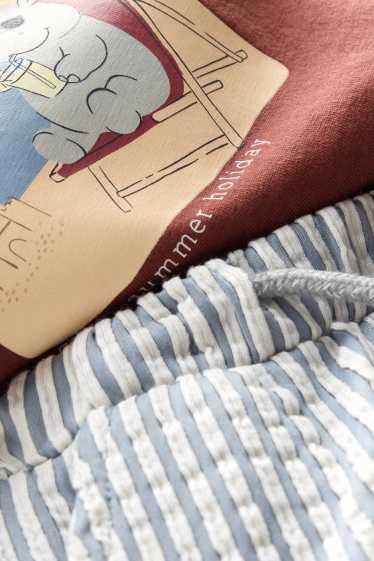 Baby Buben - Urlaub - Baby Outfit - 2 teilig - braun