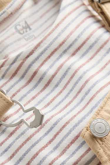 Baby Jungen - Baby-Outfit - 2 teilig - apricot