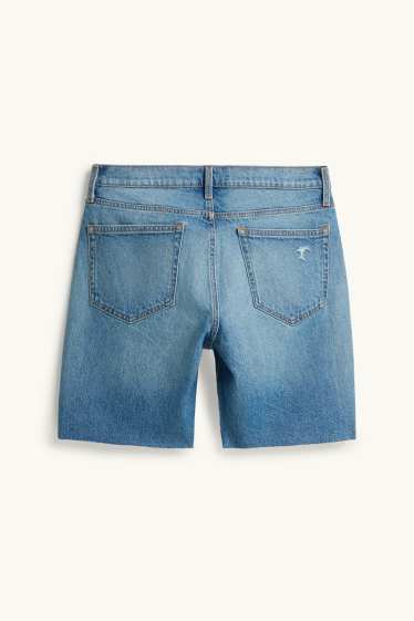 Herren - Jeans-Shorts - jeansblau
