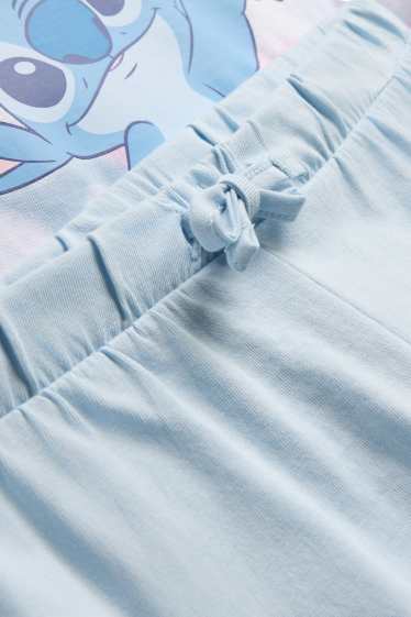 Enfants filles - Lilo & Stitch - pyjashort - 2 pièces - bleu clair