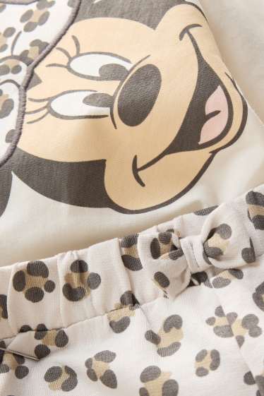 Baby Mädchen - Minnie Maus - Baby-Outfit - 2 teilig - cremefarben