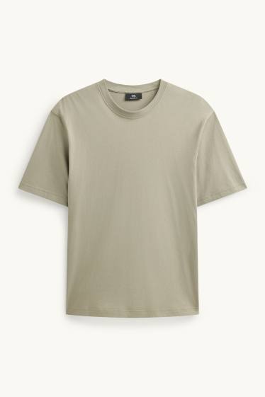 Hommes - T-shirt - relaxed fit - vert