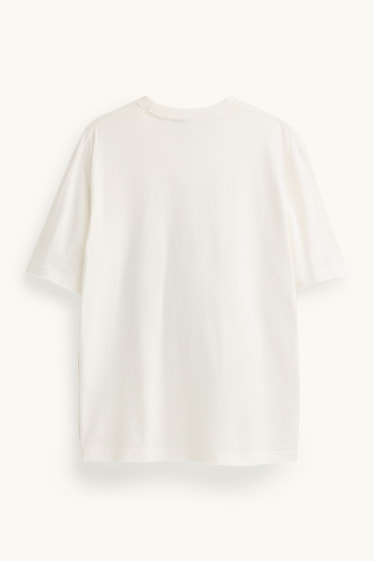 Hommes - T-shirt - relaxed fit - blanc