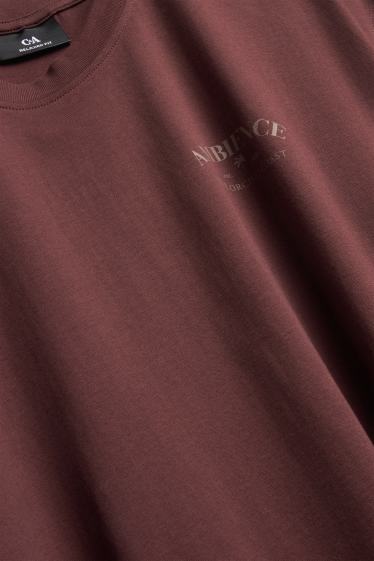 Unisex - T-Shirt - Relaxed Fit - dunkelbraun