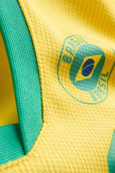 Kinder Jungen - Brasilien - Kurzarmshirt - gelb