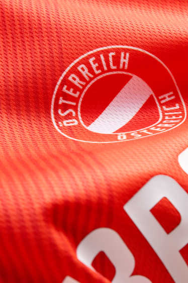 Kinder Jungen - Österreich - Kurzarmshirt - rot