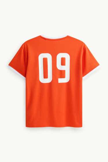 Kinder Jungen - Österreich - Kurzarmshirt - rot