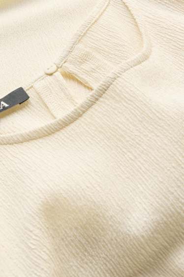 Dona - Samarreta sense mànigues - crema