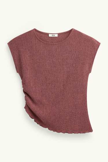 Donna - T-shirt - fantasia - bordeaux