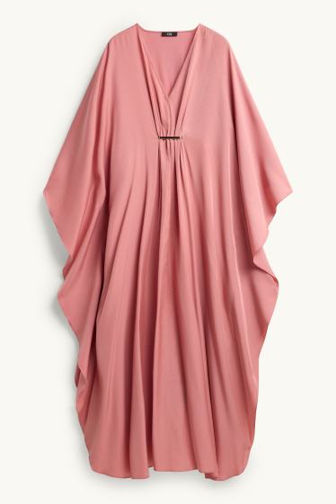 Damen - Kleid - hellrot