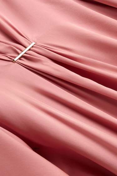 Damen - Kleid - hellrot