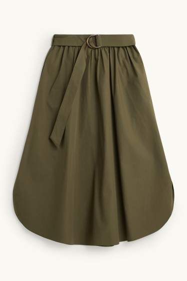 Donna - Gonna con cintura - kaki