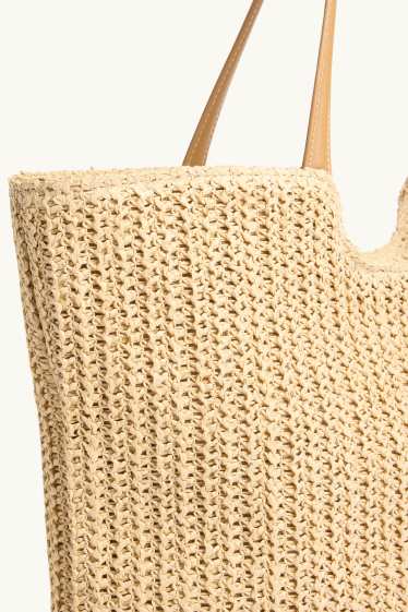 Dona - Bossa shopper gran de palla - beix