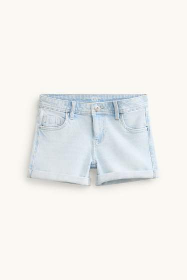 Kinder Mädchen - Jeans-Shorts - helljeansblau
