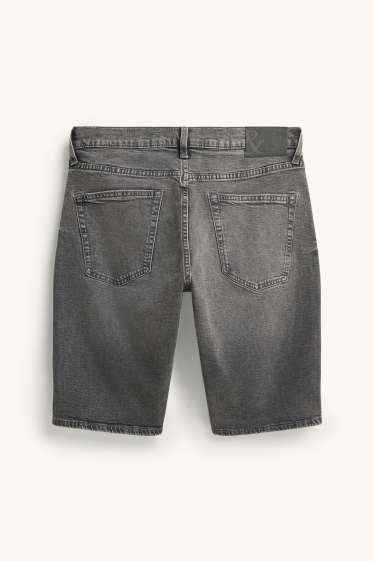 Hommes - Short en jean - jean gris foncé