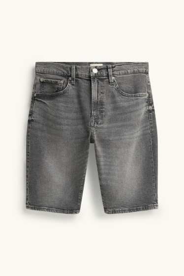 Hommes - Short en jean - jean gris foncé