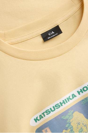 Herren - T-Shirt - Relaxed Fit - gelb