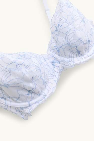 Femei - Sutien cu armătură - nevătuit - alb