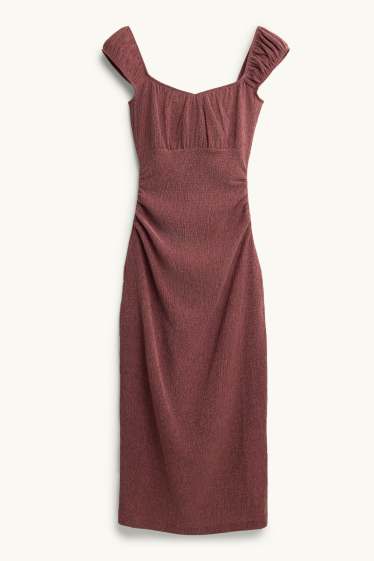 Damen - Bodycon Kleid - dunkelrot