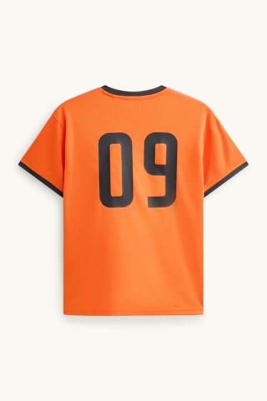 Kinder Jungen - Niederlande - Kurzarmshirt - orange / schwarz