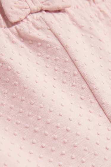 Bebeluși - fete - Pantaloni scurți bebeluși - structurați - roz