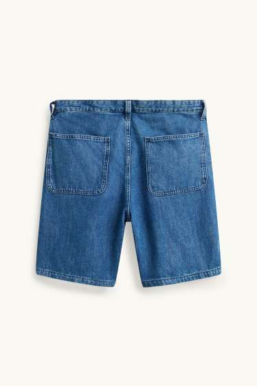 Herren - Jeans-Shorts - jeansblau
