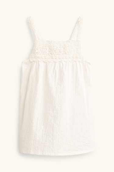 Nena - Vestit - texturat - blanc