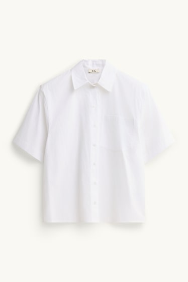 Mujer - Blusa camisera - blanco