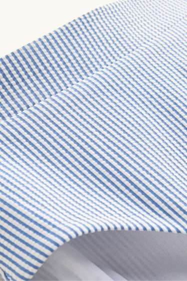 Femmes - Bas de bikini - high waist - LYCRA® XTRA LIFE™ - à rayures - blanc / bleu