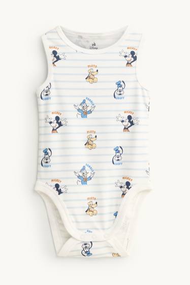 Baby Jungen - Disney - Baby-Body - gestreift - weiss