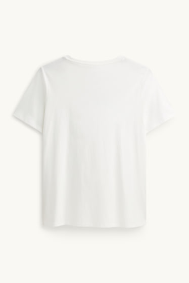 Donna - T-shirt - regular fit - bianco