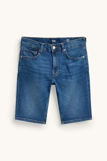 Hommes - Short en jean - jean bleu