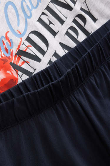 Dames - Shortama - blauw / grijs