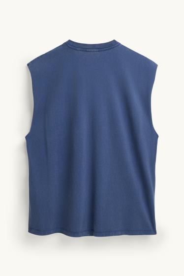 Herren - Tank Top - blau