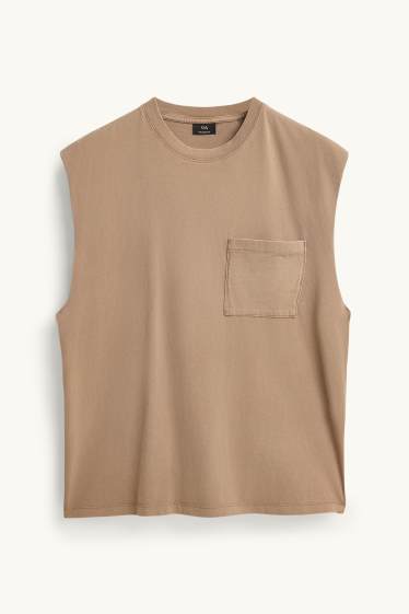 Herren - Tank Top - braun