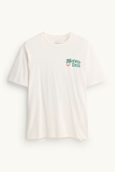 Men - T-shirt - regular fit - Sakamoto Days - white